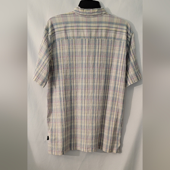 Patagonia Mens Short Sleeve Plaid Shirt Size L - Picture 7 of 8